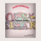 OES SISTAR VISITEKAARTJE (Binnenkant ongevouwen)