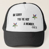 OES Sorry Trucker Hat Trucker Pet (Voorkant)