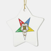OES Star Keramisch Ornament (Links)