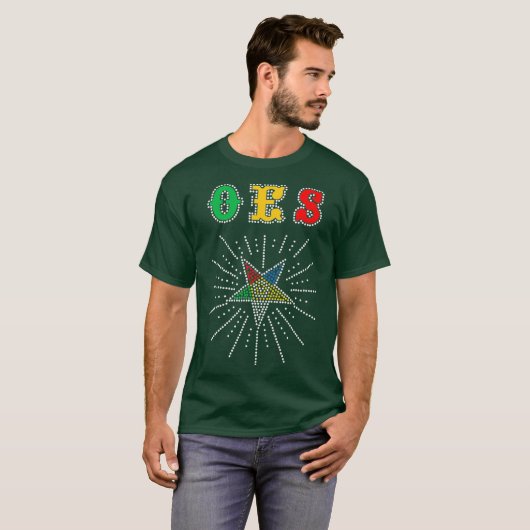 OES Star Shining Order of the Eastern Star Day T-shirt (Voorkant volledig)