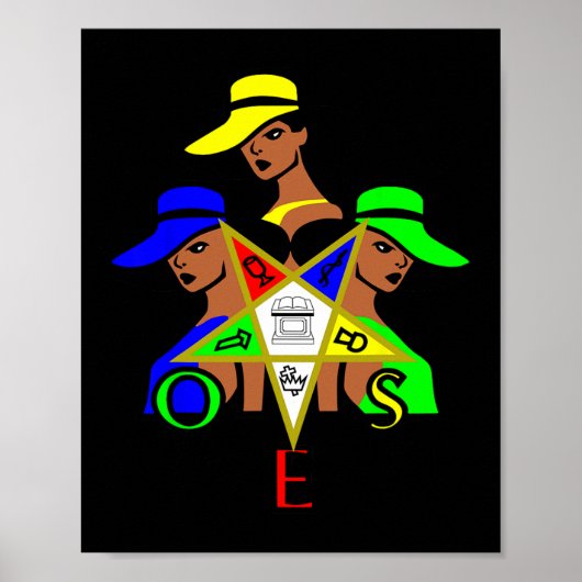 OES Star Sisters bestellen de Eastern Star Junetee Poster (Voorkant)