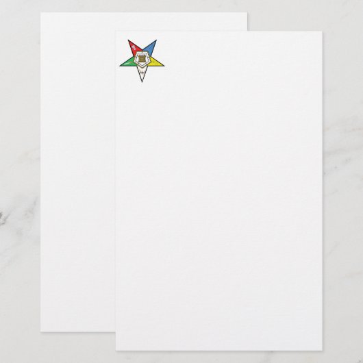 OES Star Stationery Briefpapier (Voorkant / Achterkant)