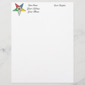 OES Star Stationery Custom Briefhoofd (Voorkant)