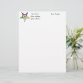 OES Star Stationery Custom Briefhoofd (Staand voorkant)