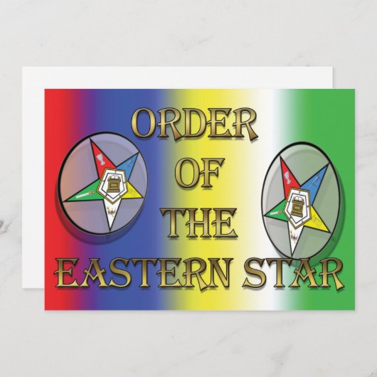 OES-uitnodiging Kaart (Voorkant / Achterkant)