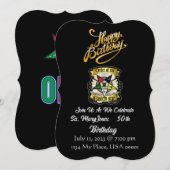 OES uitnodiging voor verjaardagsfeestje (Voorkant / Achterkant)