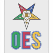 OES vinylstickers, op maat gesneden Sticker (Voorkant)