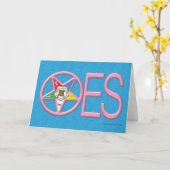 OES-Wenskaart Kaart (Gele Bloem)