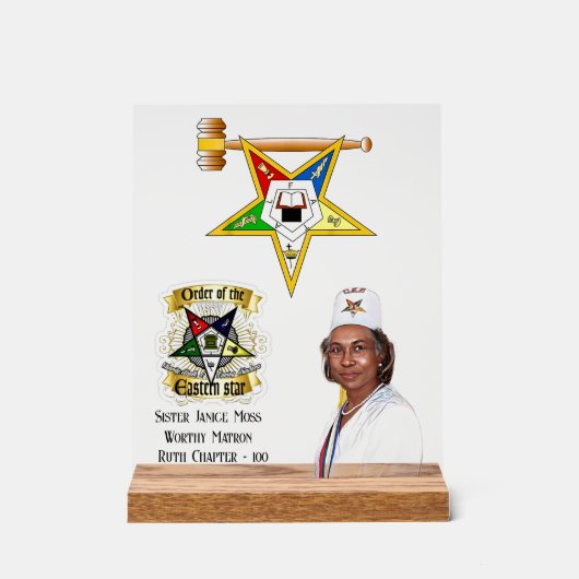 OES Worthy Matron Acryl Bord (Voorkant)