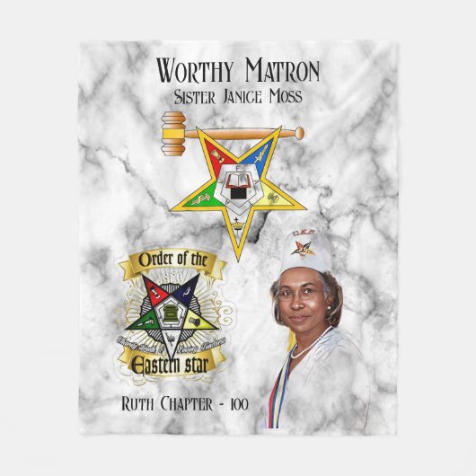 OES Worthy Matron Fleece Deken (Voorkant)