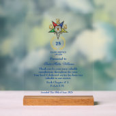 OES Years Services Award Acryl Bord (Neutraal)