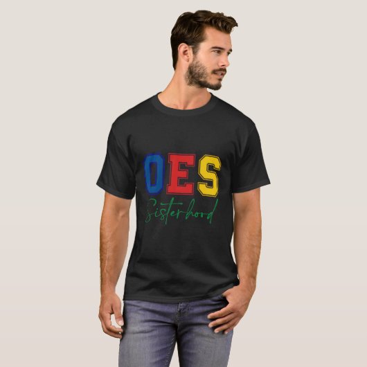 OES Zusterschap Orde van de Oosterse ster Moeder's T-shirt (Voorkant volledig)