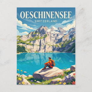 Oeschinemeer Zwitserland Briefkaart
