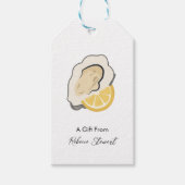 Oester Als Geschenk Van Persoonlijke Gelegenheid Cadeaulabel (Voorkant)