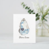 oester art met name notecard bedankkaart (Staand voorkant)