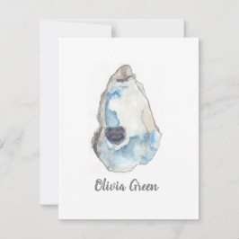 oester art met name notecard bedankkaart