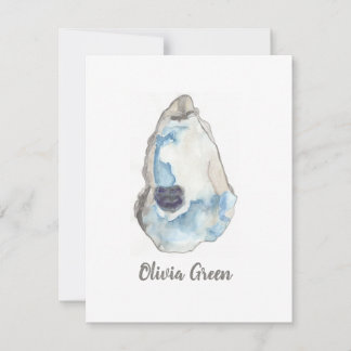 oester art met name notecard bedankkaart