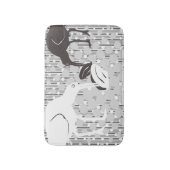 Oester-Catcher Silhouet - Badmat (Voorkant Verticaal)