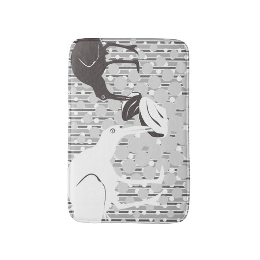 Oester-Catcher Silhouet - Badmat (Voorkant Verticaal)