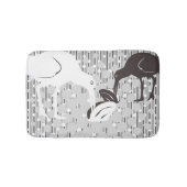 Oester-Catcher Silhouet - Badmat (Voorkant)