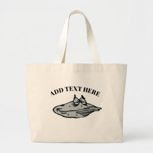 Oester glimlachend grote tote bag