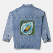 Oester met Erwtenkrab Jeans Jacket (Achterkant)