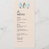 Oester Roast Kust Zeevruchten Trouwdiner Menu (Voorkant)