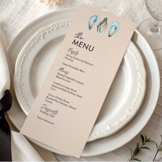 Oester Roast Kust Zeevruchten Trouwdiner Menu