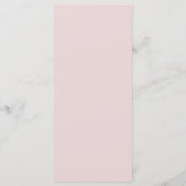 Oester Roze & Goud Modern Minimaal Trouwmenu Menu (Achterkant)