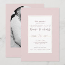 Oester Roze & Goud Moderne Minimaal Verloving