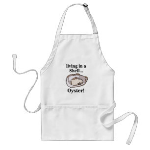 Oester Schelp Grappig Standaard Schort