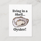 Oester Schelp Grappig Visitekaartje (Voorkant)