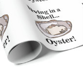 Oester Schelp Grappige Zomer Verjaardag Cadeaupapier (Rol Hoek)