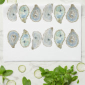 Oester Schelp | Kust Keuken Theedoek (Gevouwen)