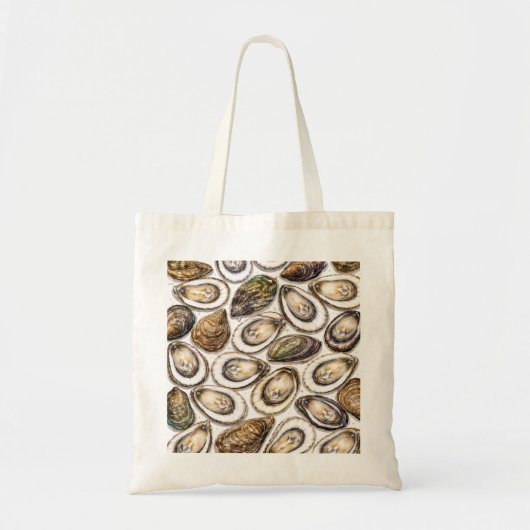 Oester Schelp Patroon Tote Bag (Voorkant)
