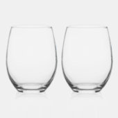 Oester Stemless wijnglas - 2 set Wijnglas Zonder Voet (Rechts)