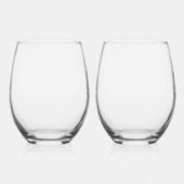 Oester Stemless wijnglas - 2 set Zonder Voet (Rechts)