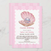 Oester verjaardagsfeest | Elegante Kust disco  Kaart (Voorkant / Achterkant)