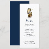 Oester Zeesparty Menu Kaart (Voorkant / Achterkant)
