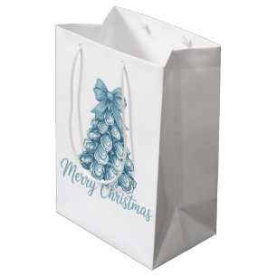 Oesterboom Strik Voorbereid Merry Christmas Coquet Medium Cadeauzakje
