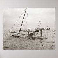 Oesterboten, 1903. Antieke foto