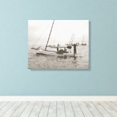 Oesterboten, 1903 canvas afdruk (Insitu (Houten vloer))