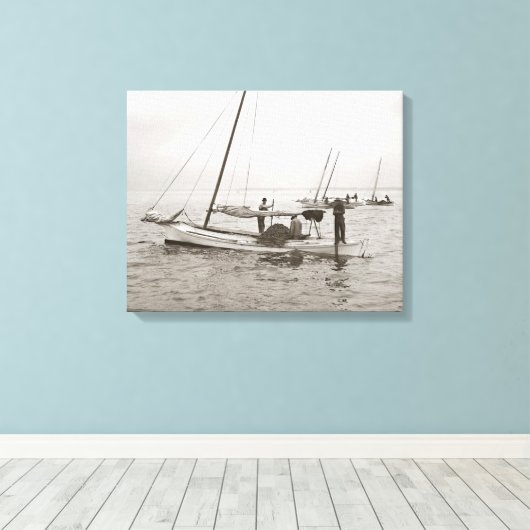 Oesterboten, 1903 canvas afdruk (Insitu (Houten vloer))