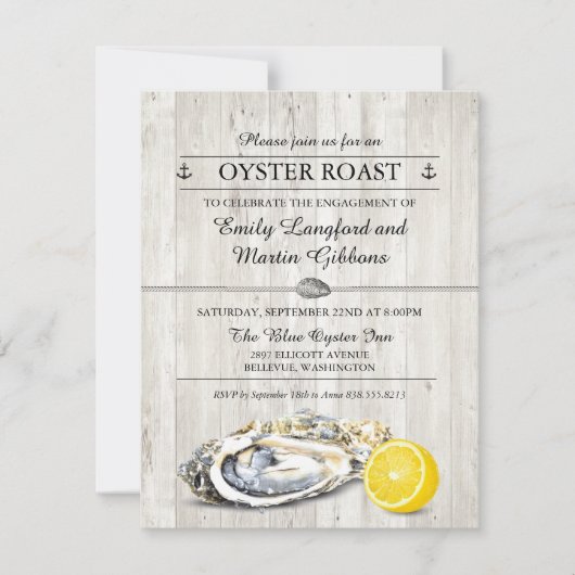 Oesterbradery Zeilvaart- en Zeevoedsel Feestje Kaart (Voorkant)