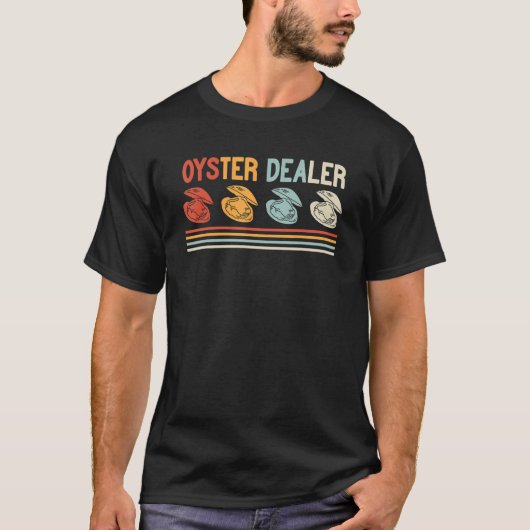 oesterhandelaar in  mannen - oester van weekdieren t-shirt (Voorkant)