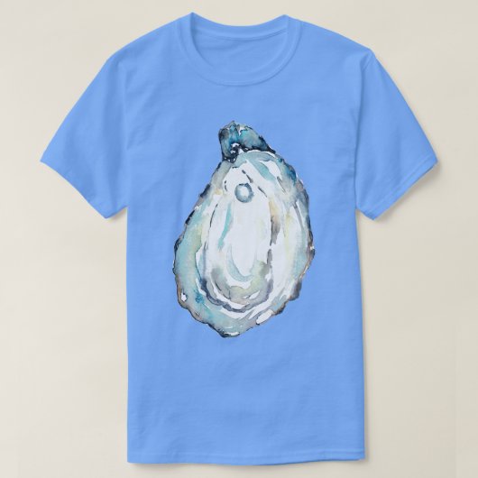 Oesterparel Shell Kustdecor Strand Wall Art T-shirt (Design voorkant)