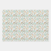 oesterpatroon van de Waterverf aan de kust Inpakpapier Vel (Voorkant)