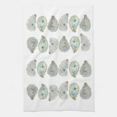 oesterpatroon van de Waterverf aan de kust Theedoek (Verticaal)