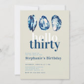 Oesters Bar Nautische Ocean Beach 30e verjaardag Kaart (Voorkant)