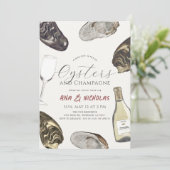 Oesters & Champagne repetitie diner Kaart (Staand voorkant)